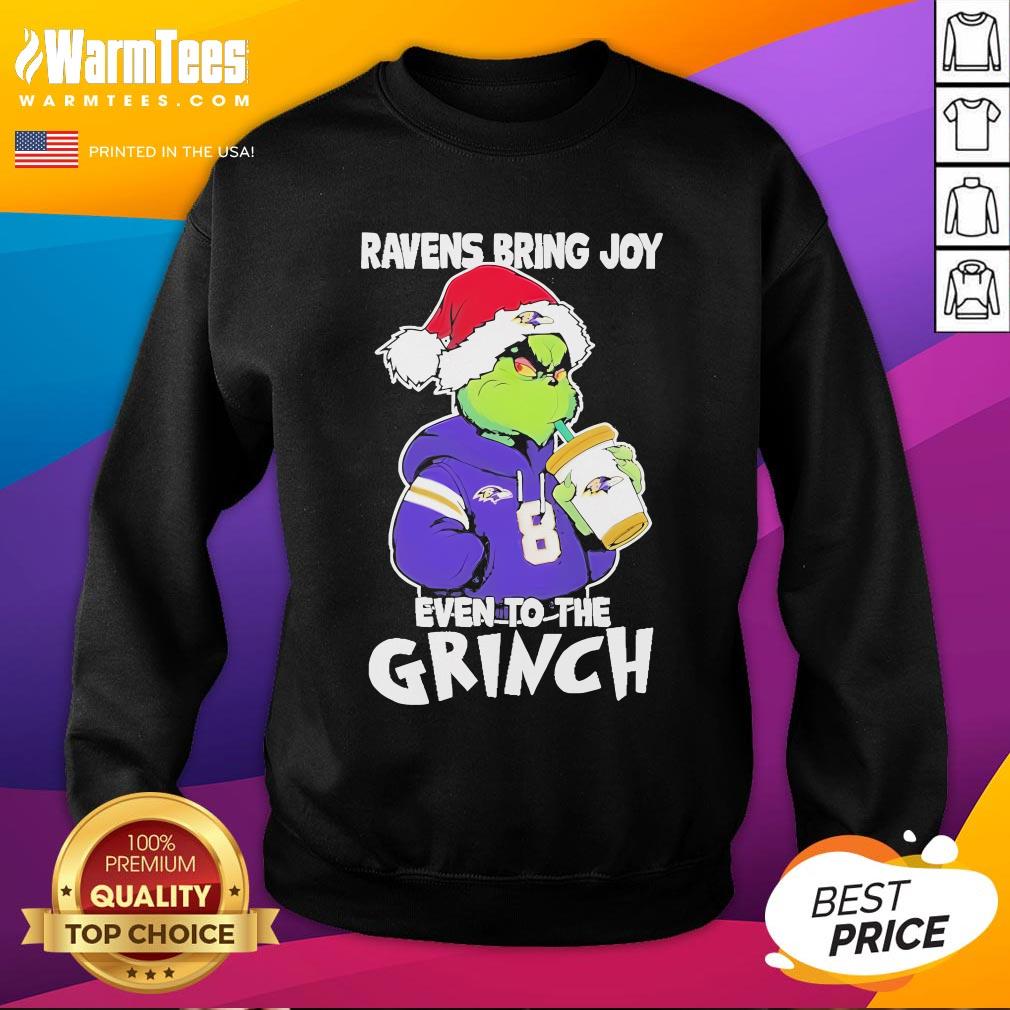 Top Baltimore Ravens Bring Joy Even To The Grinch Christmas 2024 T-Shirt - Image 4