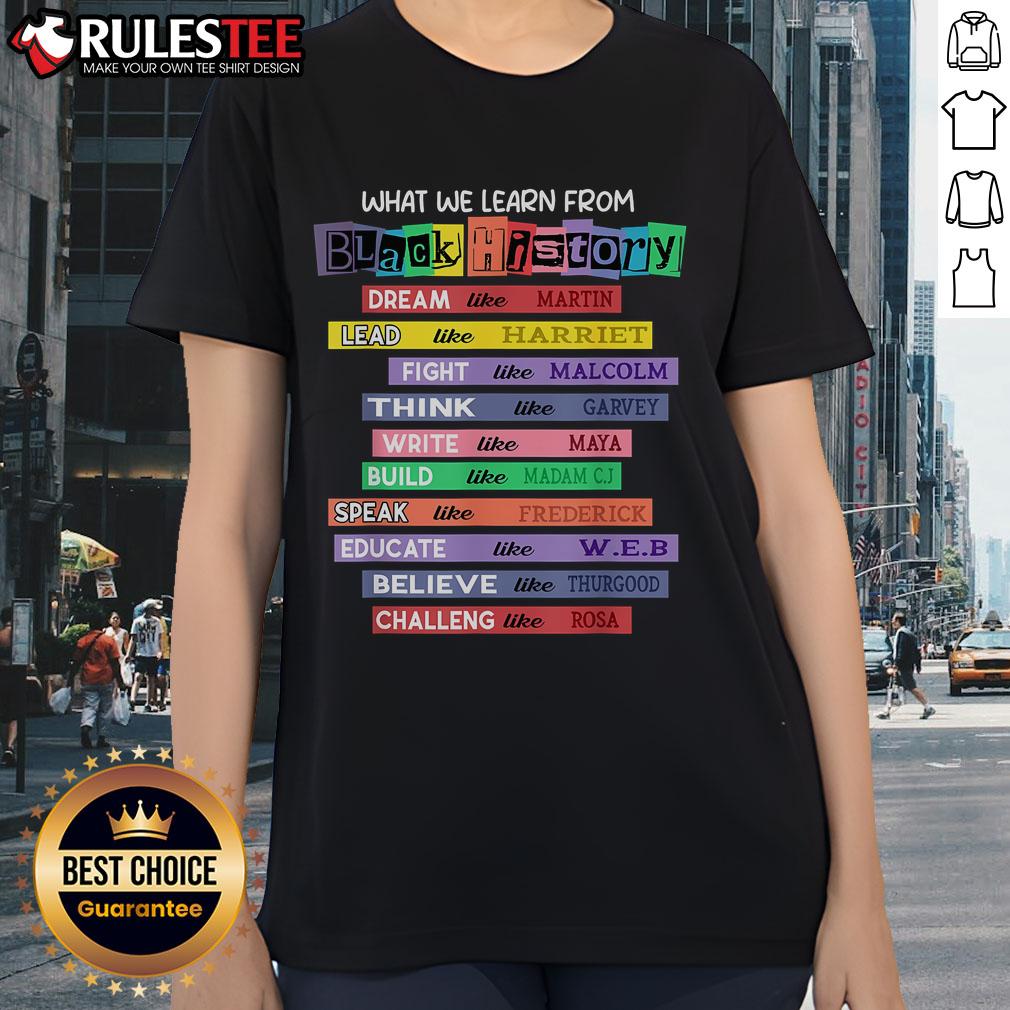 Top Black History What Learn From Black History Month T-Shirt - Image 3