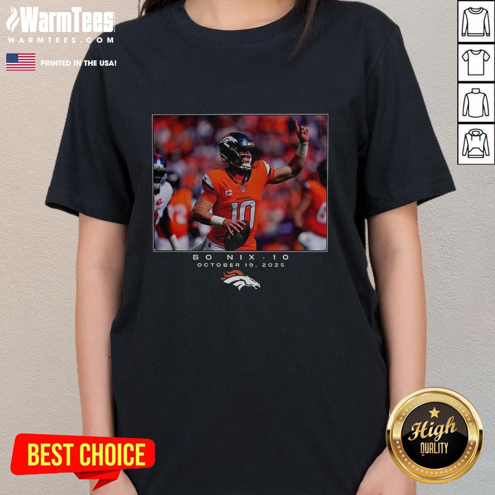 Top Bo Nix Denver Broncos NFL Week 7 2025 T-Shirt - Image 3