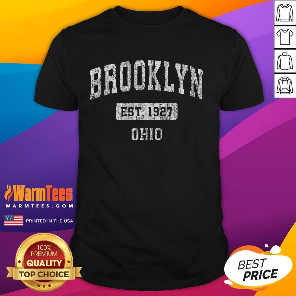 Top Brooklyn Ohio Oh Vintage Sports Established T-Shirt