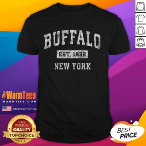 Top Buffalo New York NY Vintage Established Sports T-Shirt