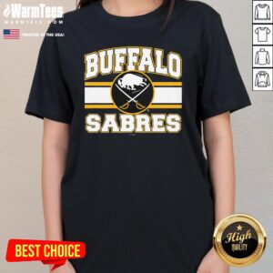 Alternative view of Top Buffalo Sabres Stripe Royal Blue T-Shirt
