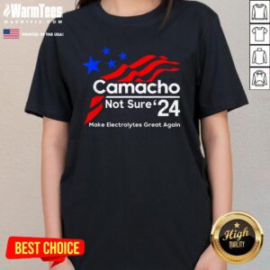 Alternative view of Top Camacho Not Sure '24 Make Electrolytes Great Again USA T-Shirt
