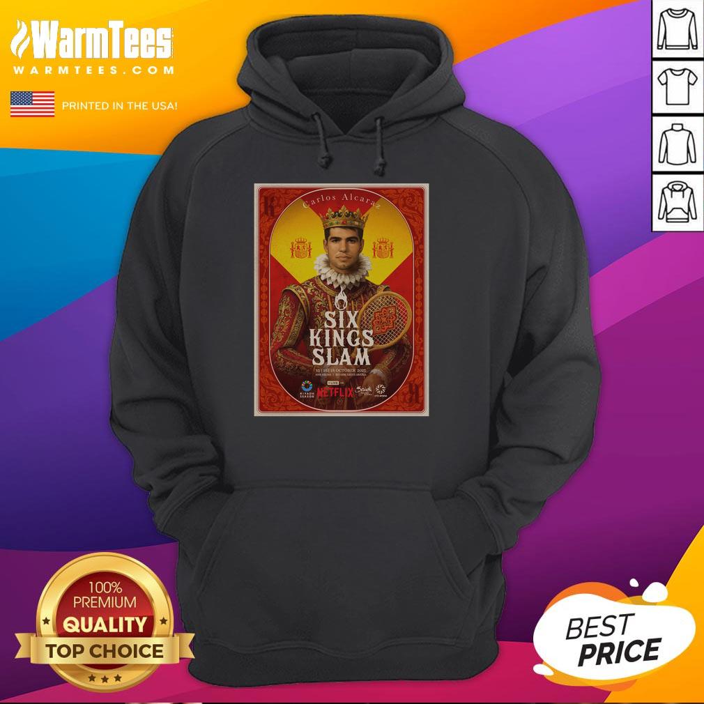 Top Carlos Alcaraz Six Kings Slam 2025 Riyadh Season Tennis T-Shirt - Image 2