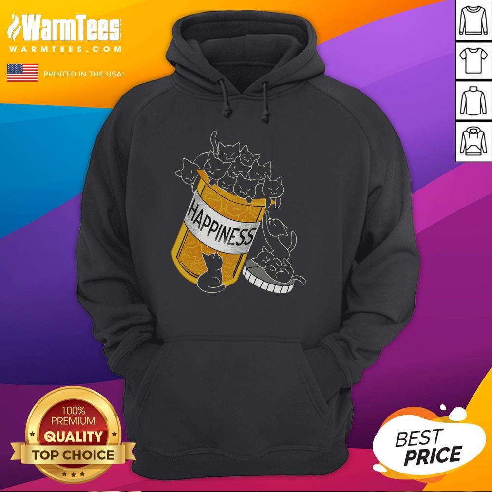 Top Cats Are My Happiness Medicine T-Shirt - Image 2