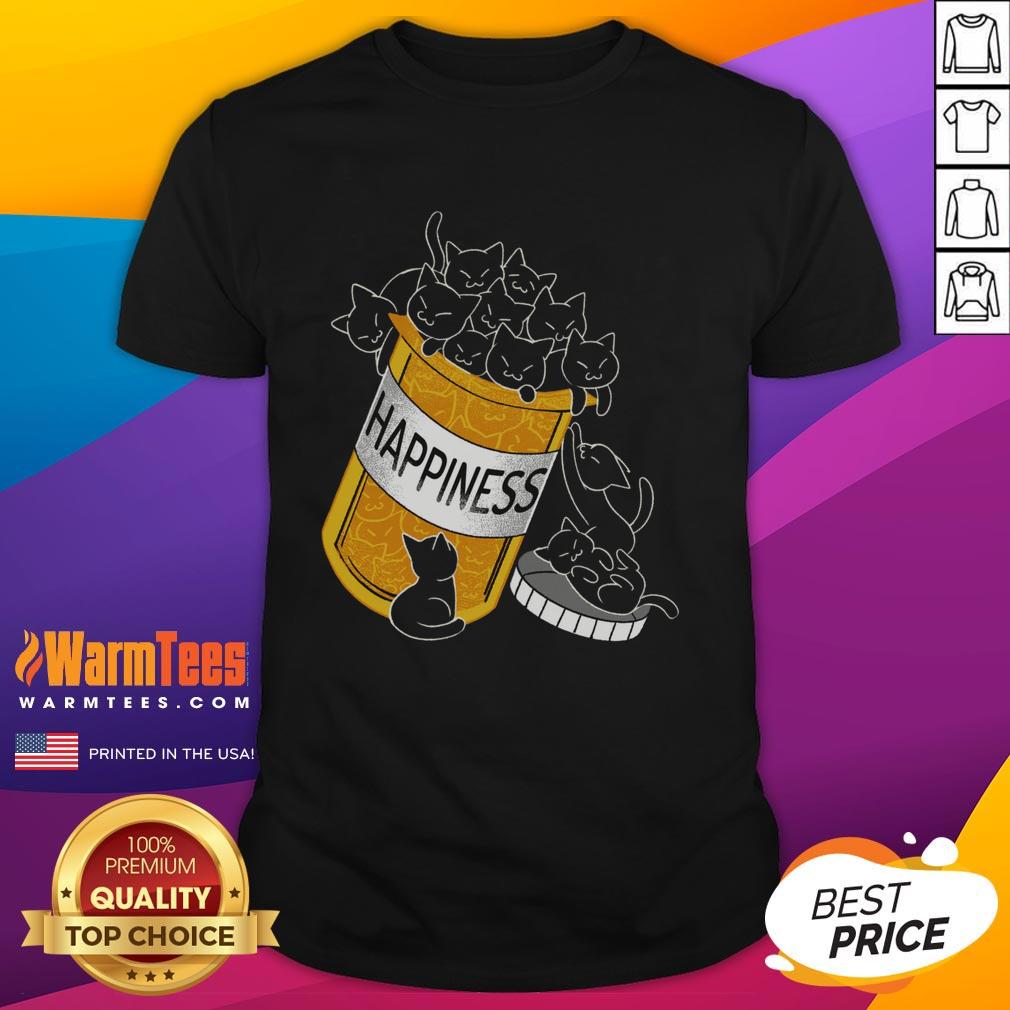 Top Cats Are My Happiness Medicine T-Shirt