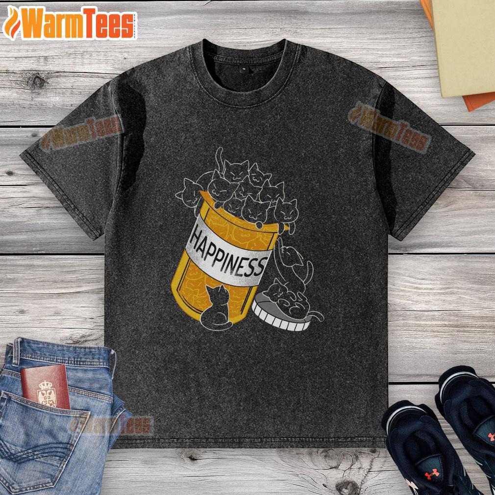 Top Cats Are My Happiness Medicine T-Shirt - Image 6