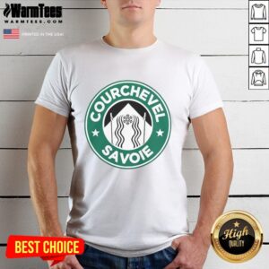 Top Courchevel Savoie X Starbucks Logo Parody T-Shirt