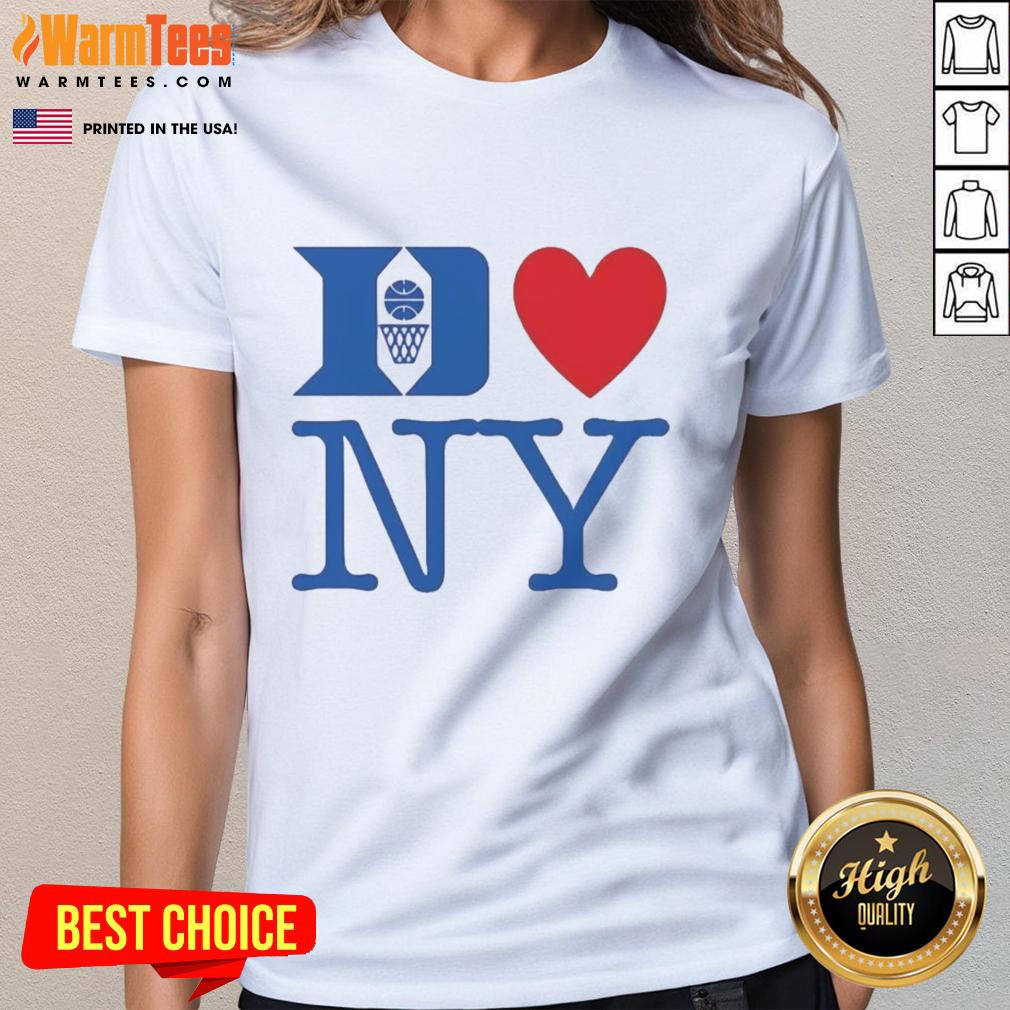 Top Duke Men's Basketball love NY T-Shirt - Image 3