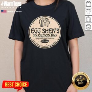 Alternative view of Top Egg Shen's Six Demon Bag T-Shirt