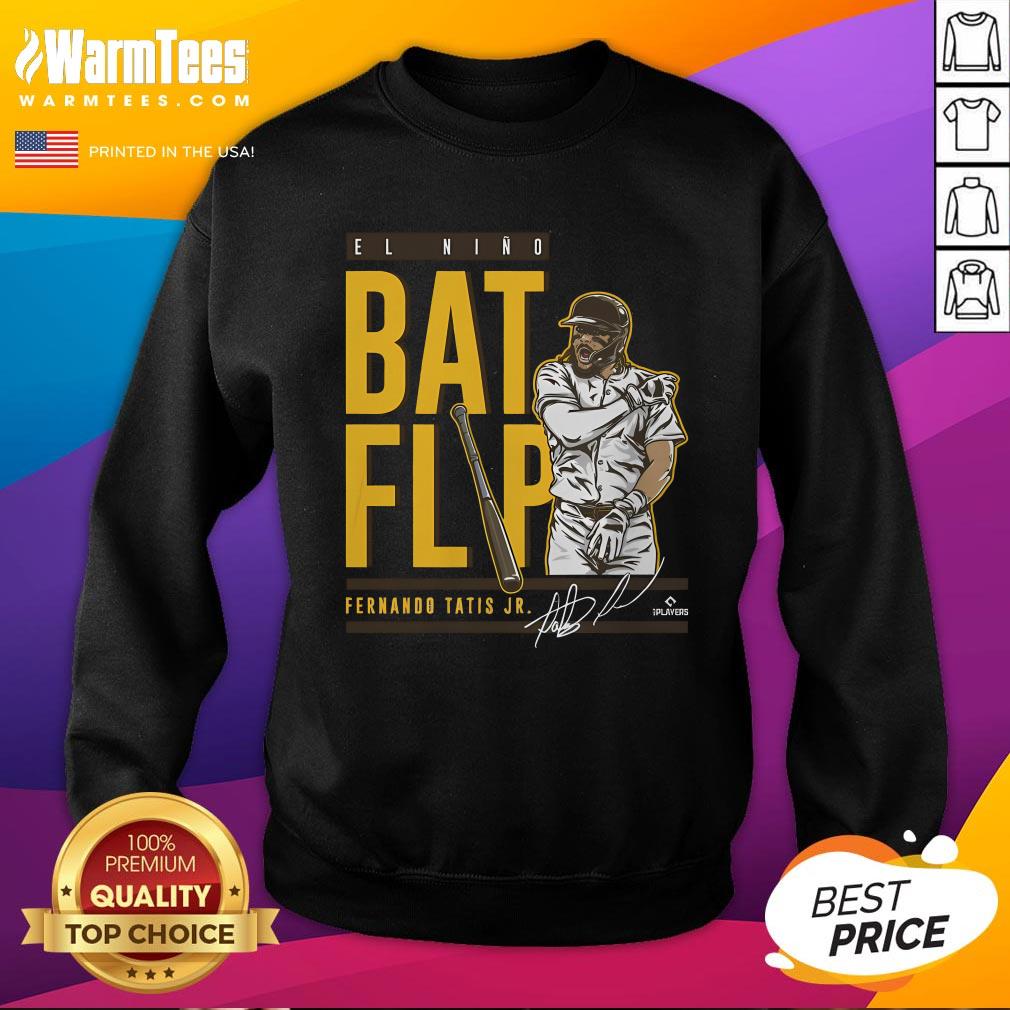 Top Fernando Tatis Jr San Diego Bat Flip T-Shirt - Image 4