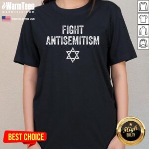 Alternative view of Top Fight Antisemitism Stop The Hate Jewish Pride T-Shirt