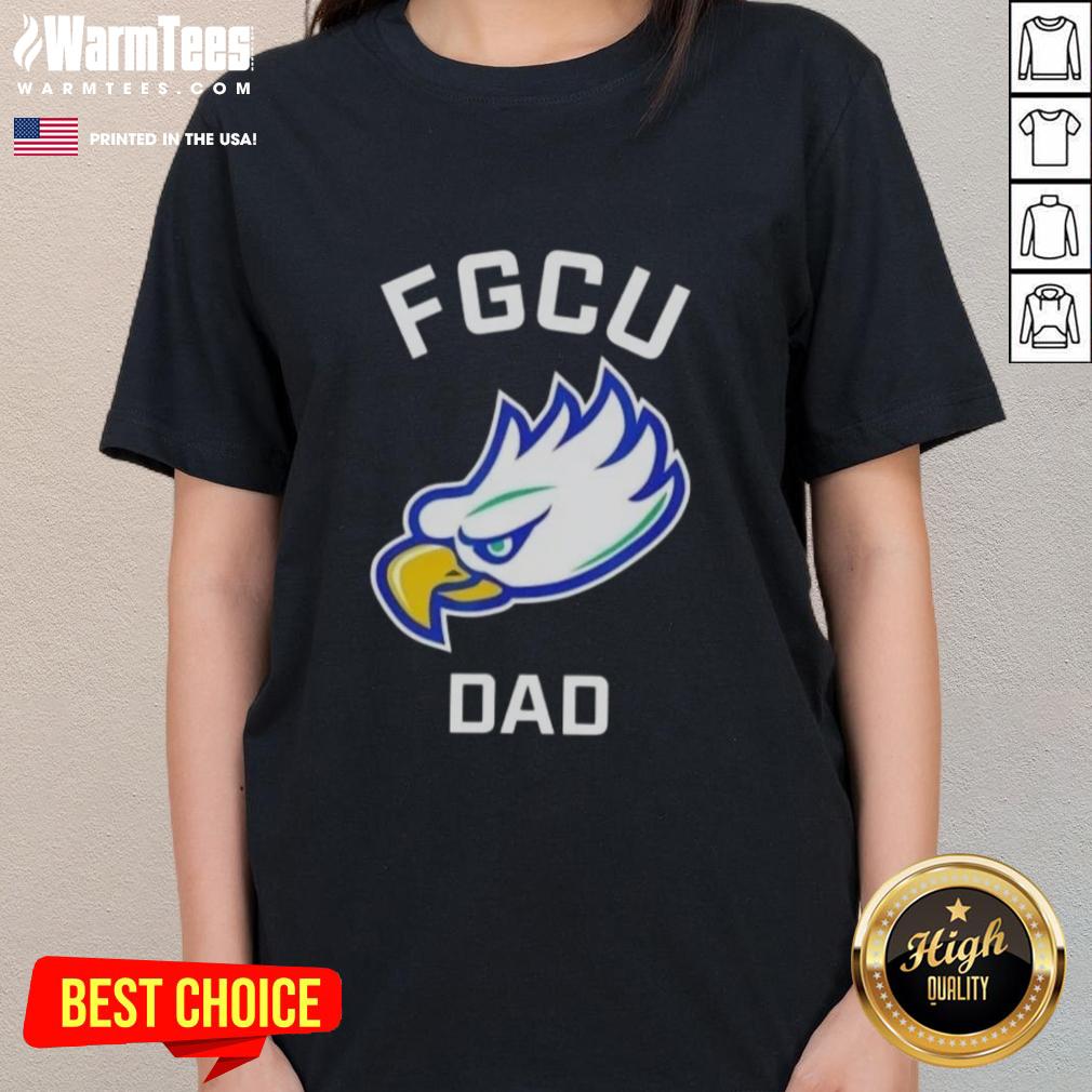 Top Florida Gulf Coast University FGCU Eagles Arched Dad T-Shirt - Image 3