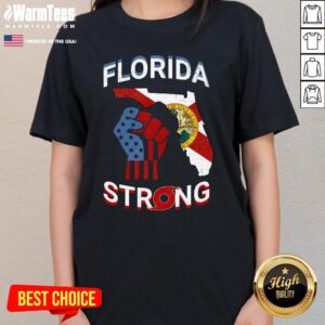 Alternative view of Top Florida Strong Pride Support Floridians Florida Flag T-Shirt