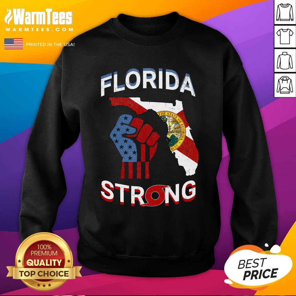 Top Florida Strong Pride Support Floridians Florida Flag T-Shirt - Image 4