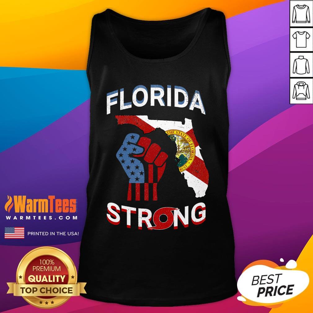 Top Florida Strong Pride Support Floridians Florida Flag T-Shirt - Image 5