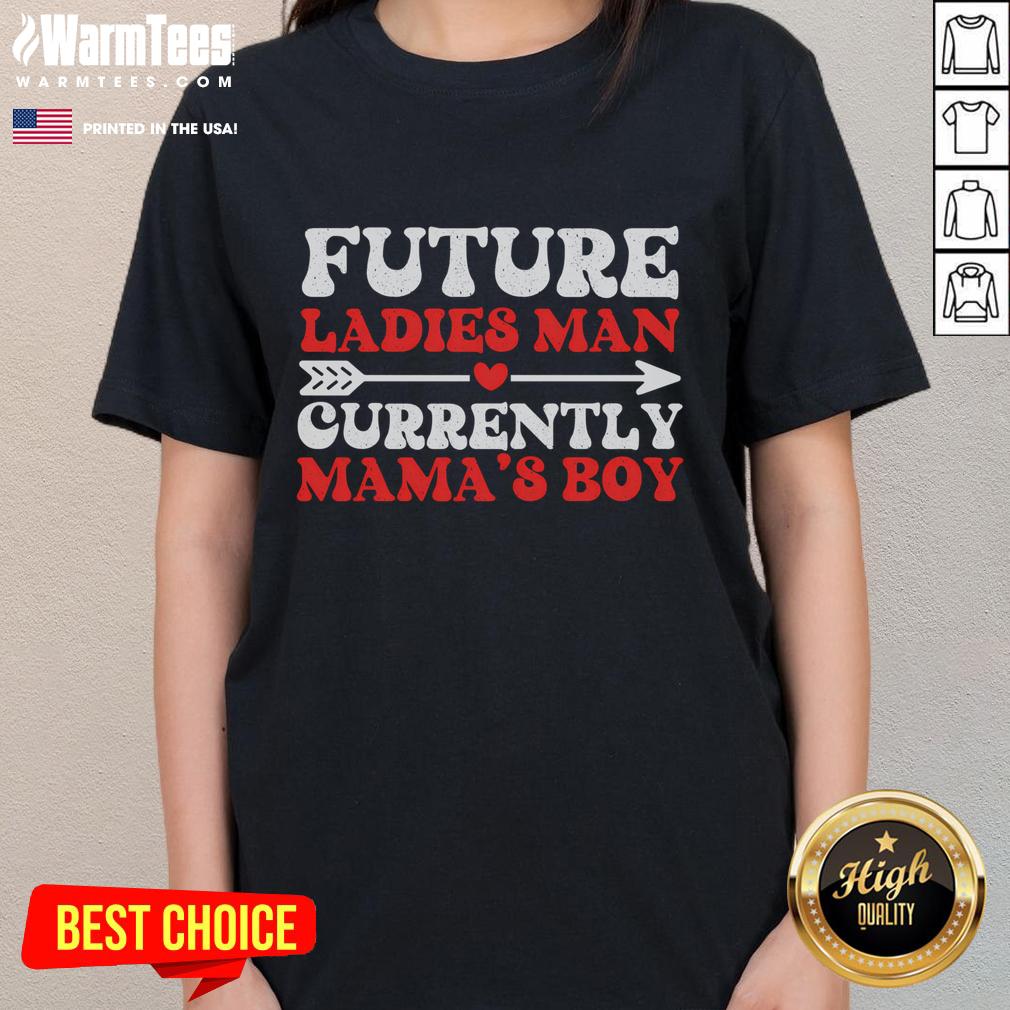 Top Future Ladies Main Currently Mama's Boy T-Shirt - Image 3