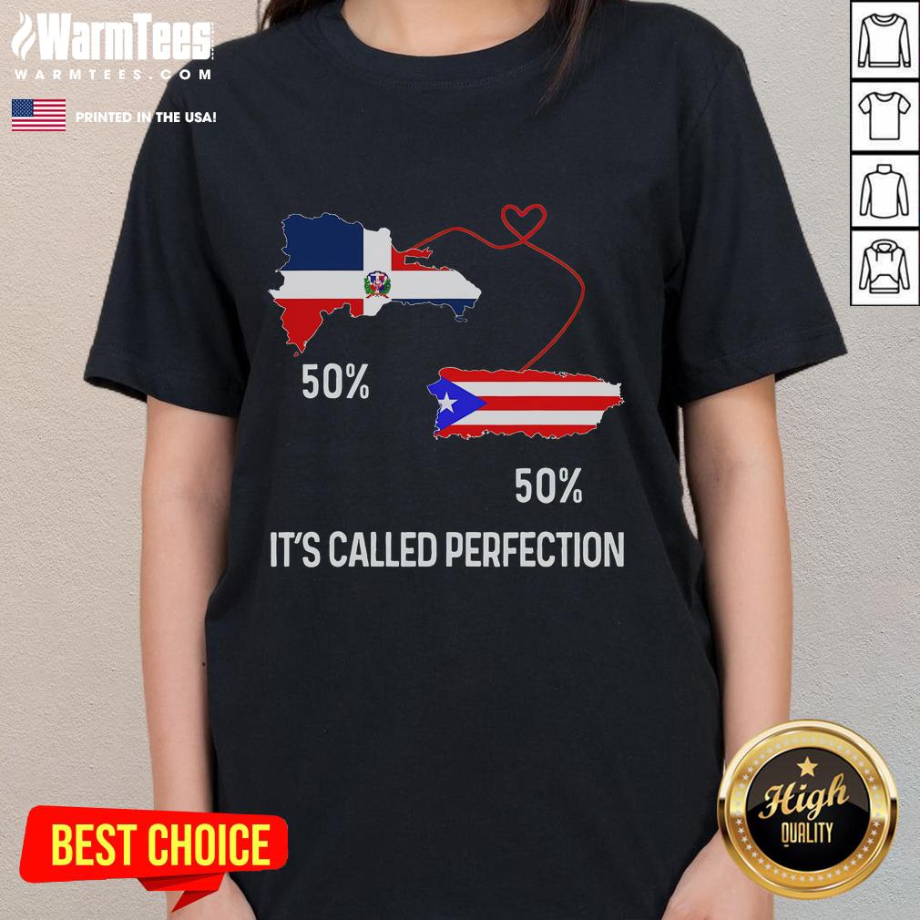 Top Half Puerto Rican Half Dominican Flag Map Combined T-Shirt - Image 3