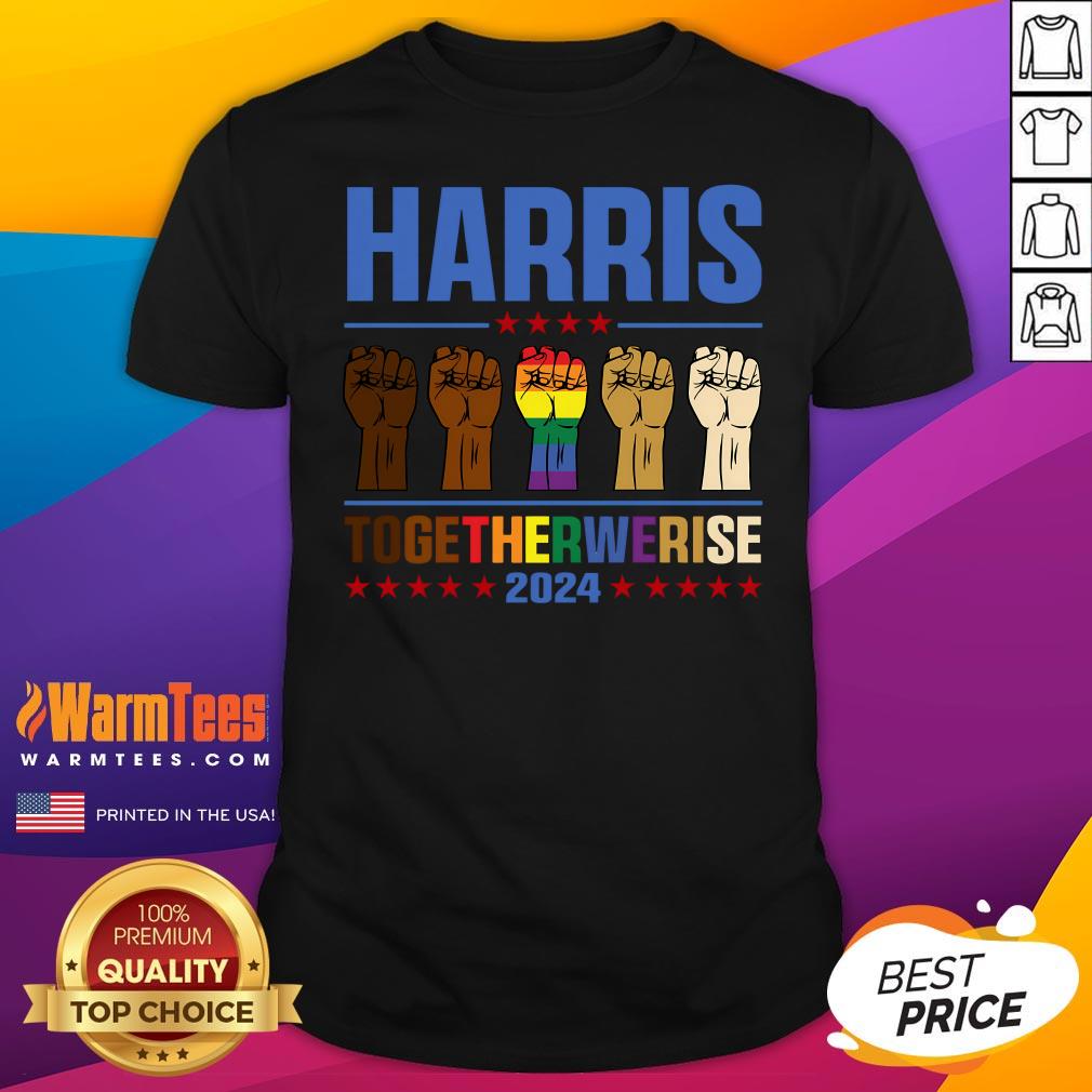 Top Harris Together We Rise 2024 Funny Voting For Kamala Harris T-Shirt