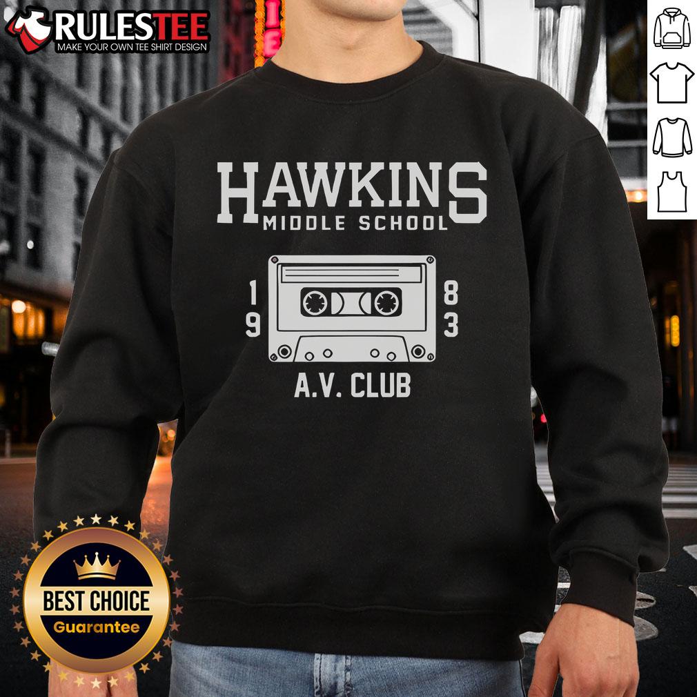 Top Hawkins Middle School AV Club T-Shirt - Image 5