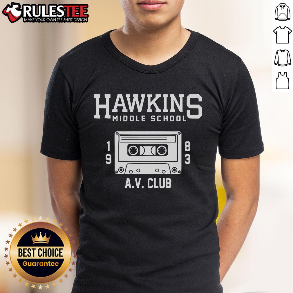 Top Hawkins Middle School AV Club T-Shirt