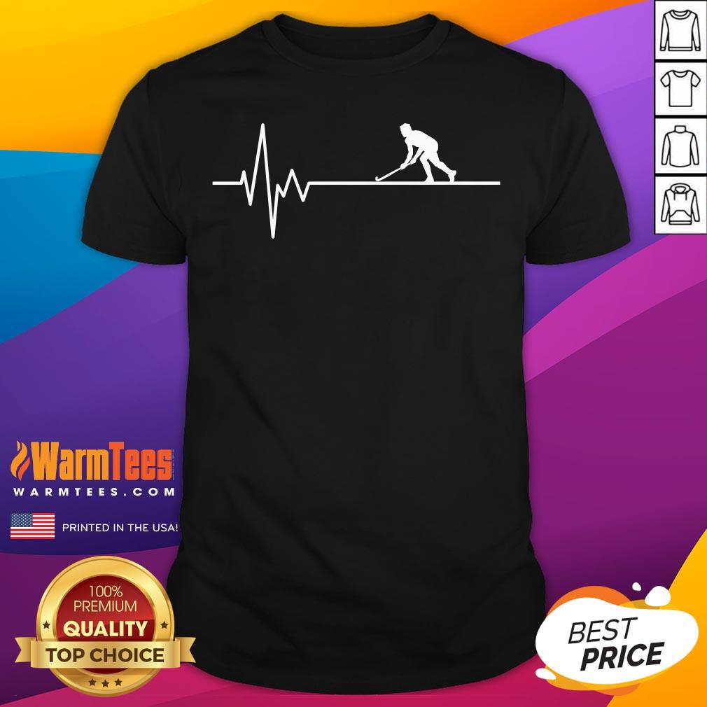 Top Hockey Heartbeat Ice Hockey Field Hockey Player T-Shirt