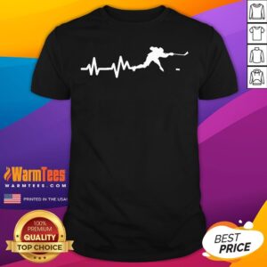 Top Hockey Player Heartbeat Ice Hockey T-Shirt