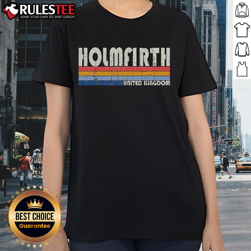 Top Holmfirth United Kingdom Retro Vintage T-Shirt - Image 3
