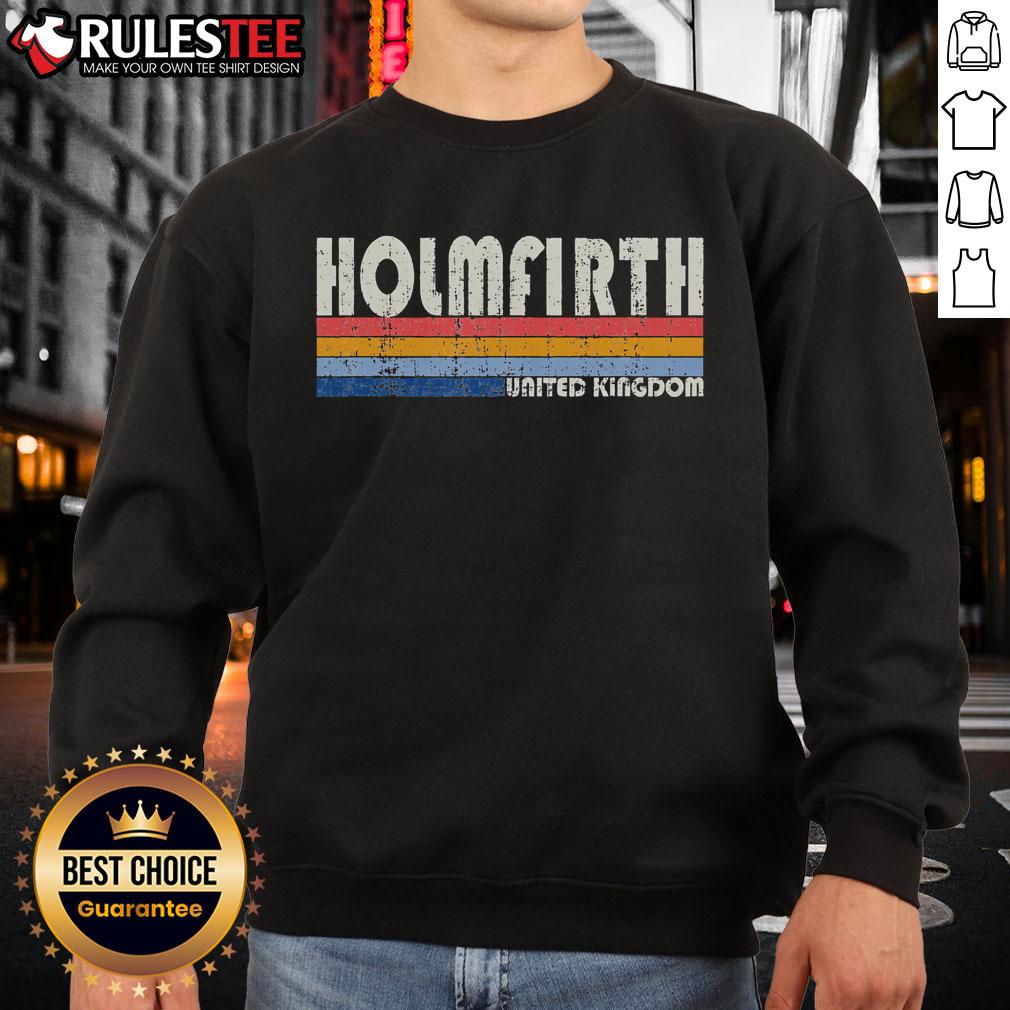 Top Holmfirth United Kingdom Retro Vintage T-Shirt - Image 5