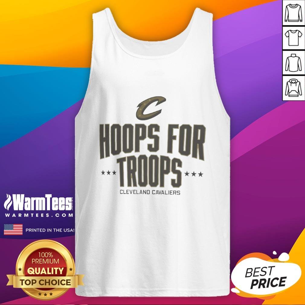 Top Hoops For Troops Cleveland Cavaliers Basketball T-Shirt - Image 4