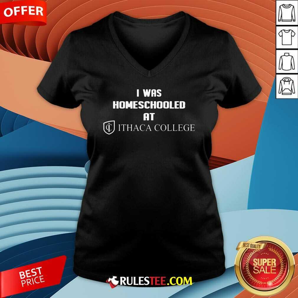 Top I Was Home Schooled At Ithaca College Spring T-Shirt - Image 4