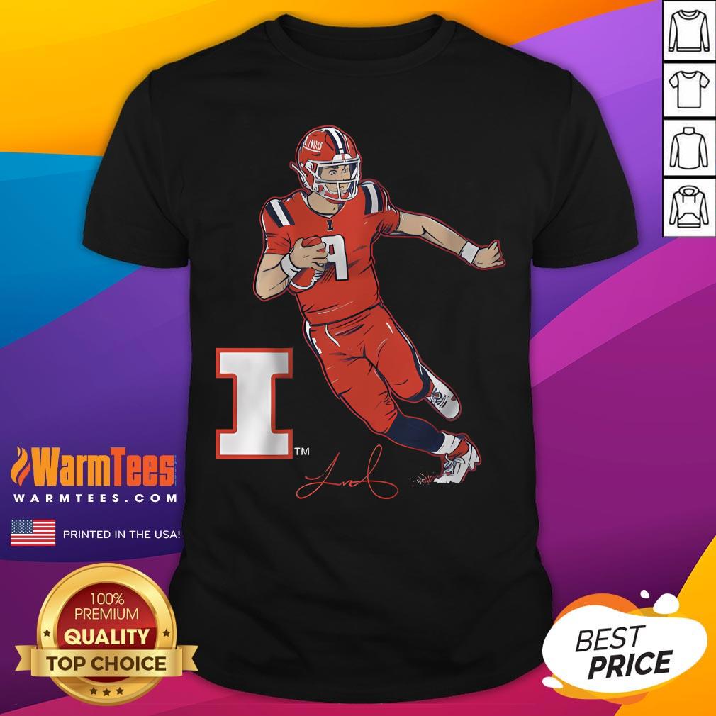 Top Illinois Football Luke Altmyer Superstar T-Shirt