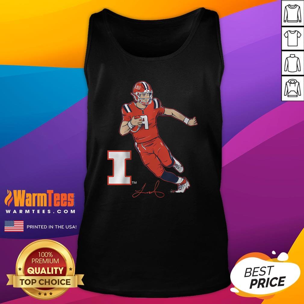 Top Illinois Football Luke Altmyer Superstar T-Shirt - Image 5