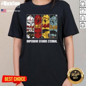 Alternative view of Top Imperium Stands Eternal-Warhammer 40k T-Shirt