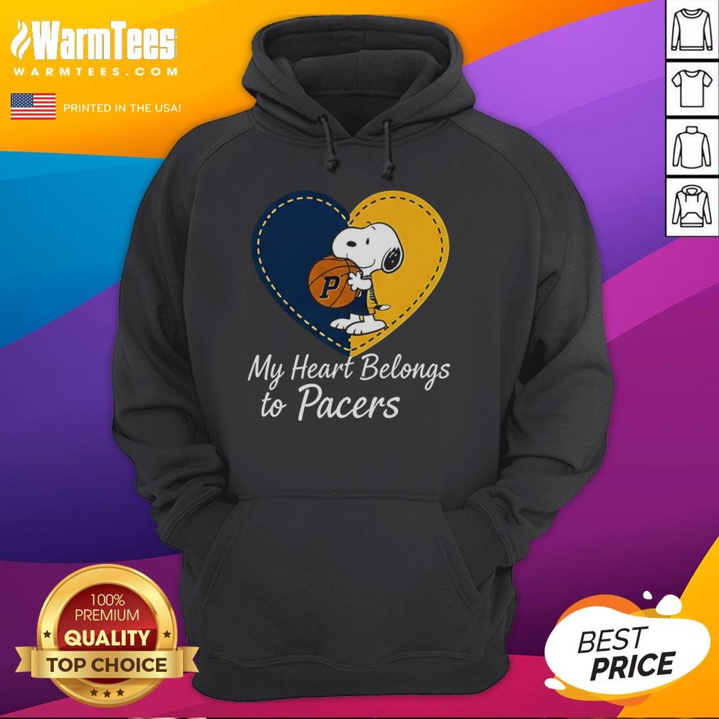 Top Indiana Pacers X Snoopy Cartoon Valentine 2026 T-Shirt - Image 2