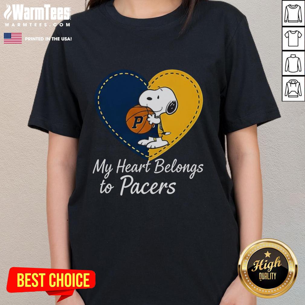 Top Indiana Pacers X Snoopy Cartoon Valentine 2026 T-Shirt - Image 3