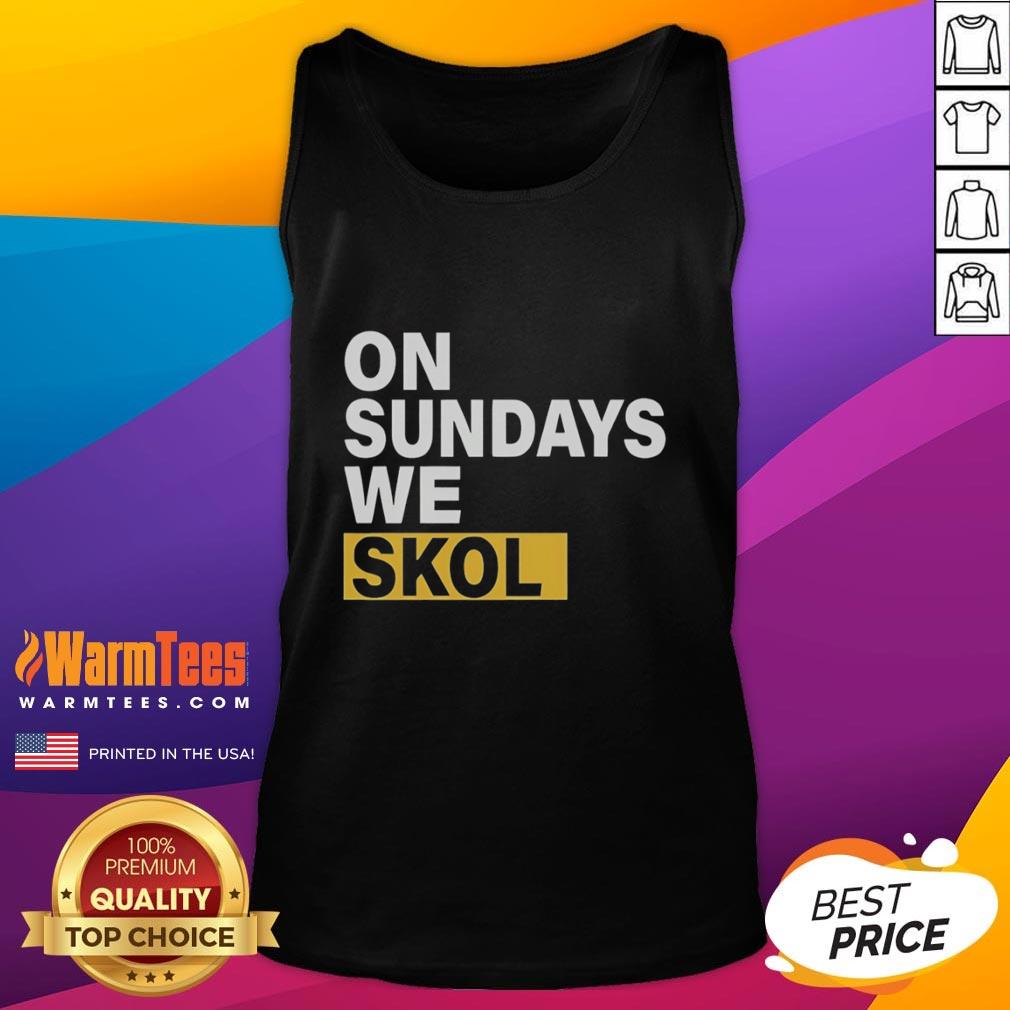 Top J J Mccarthy Minnesota Vikings On Sundays We Skol T-Shirt - Image 4