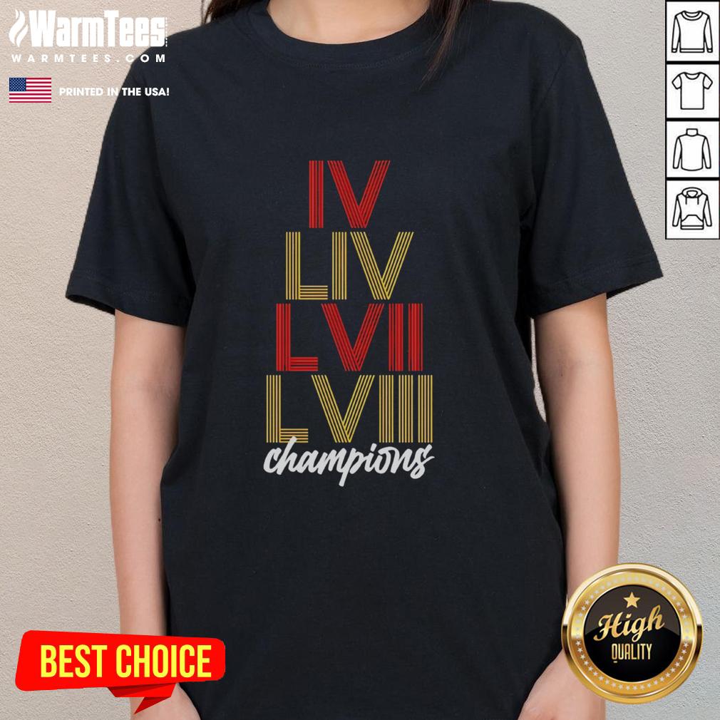 Top Kansas City Chiefs LVIII Stack Kansas City Football T-Shirt - Image 3
