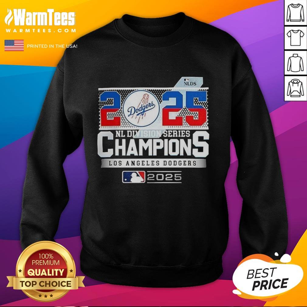 Top Los Angeles Dodgers baseball 2025 NL Division Series Champion T-Shirt - Image 5