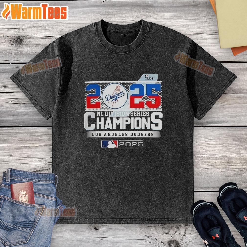 Top Los Angeles Dodgers baseball 2025 NL Division Series Champion T-Shirt - Image 6
