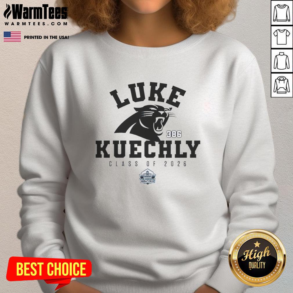 Top Luke Kuechly Carolina Panthers Class Of 2026 Pro Football Hall Of Fame 386 T-Shirt - Image 5