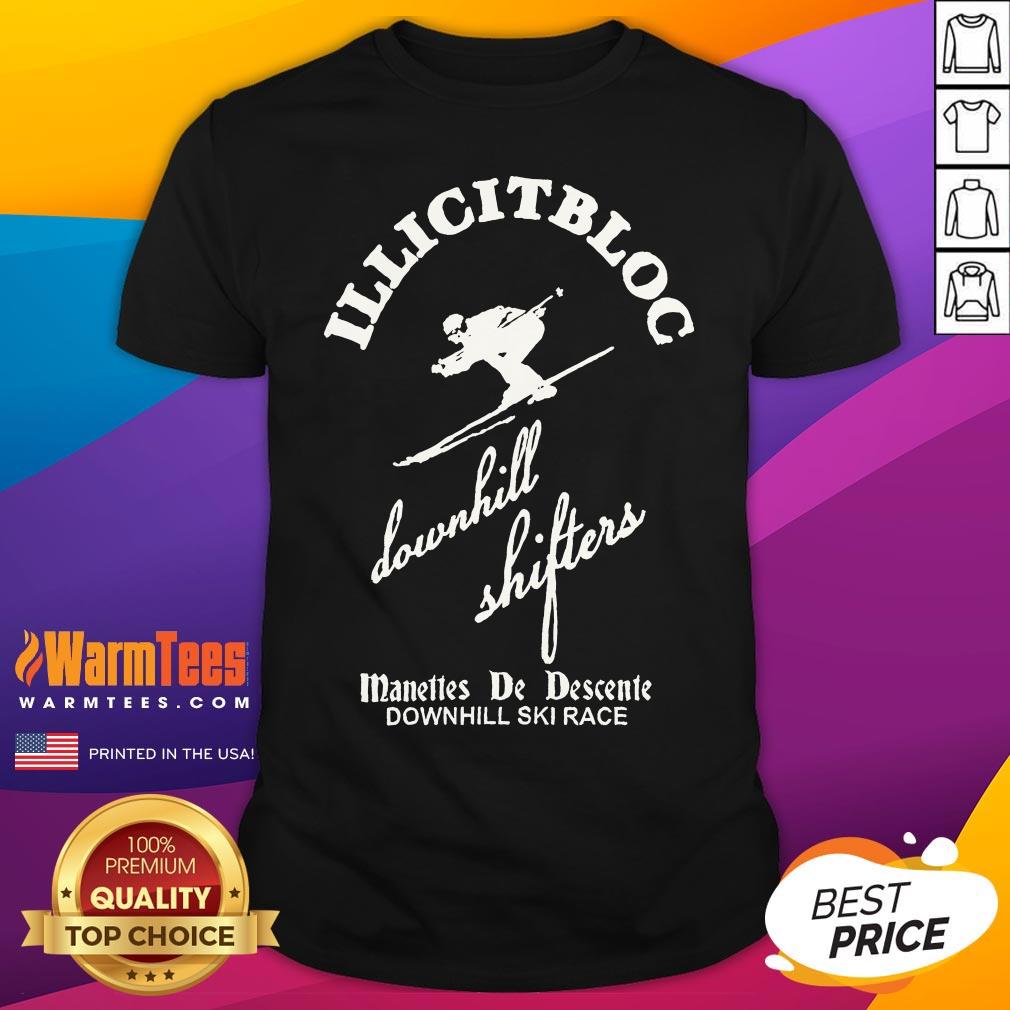 Top Manettes De Descente Downhill Ski Race T-Shirt