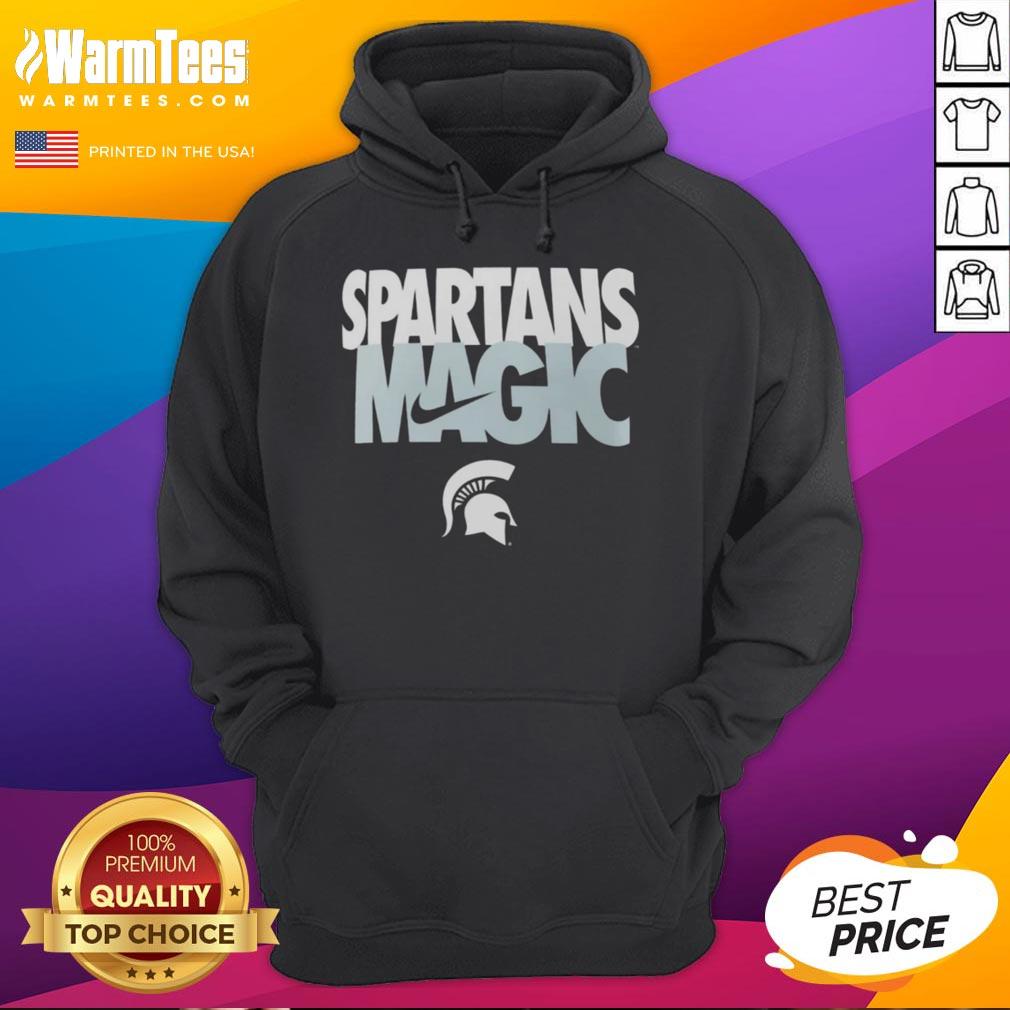 Top Michigan State Spartans Football Spartans Magic Nike Logo T-Shirt - Image 2
