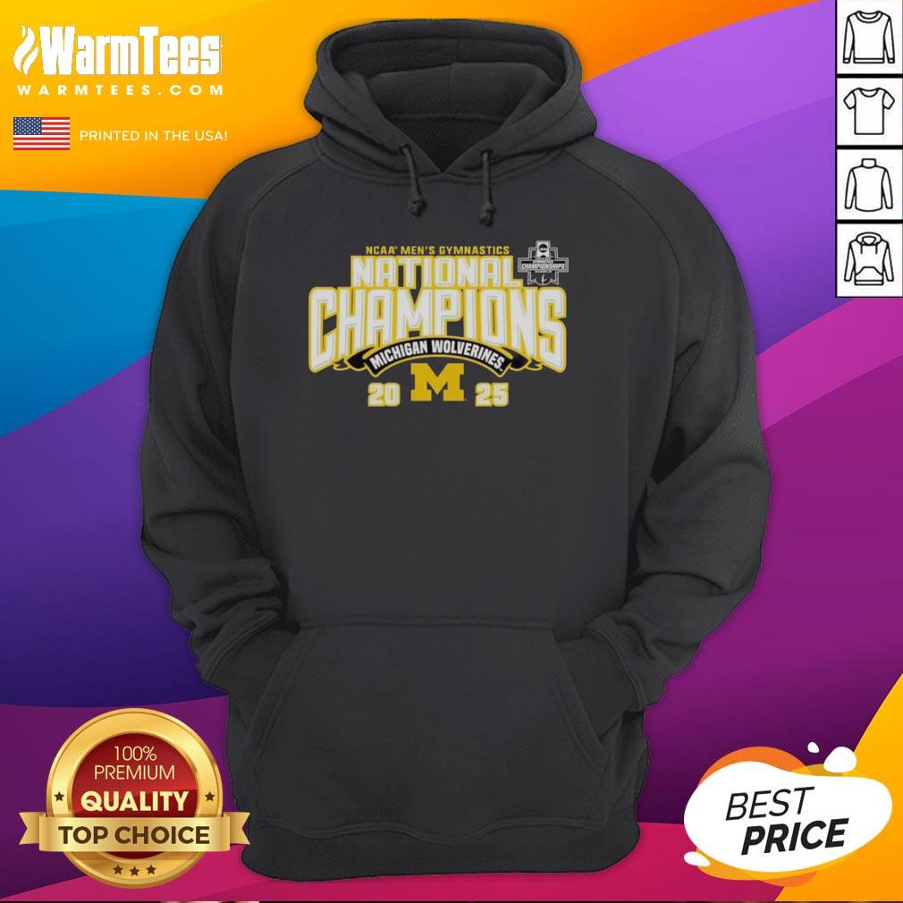 Top Michigan Wolverines 2025 NCAA Men's Gymnastics National Champions T-Shirt - Image 2