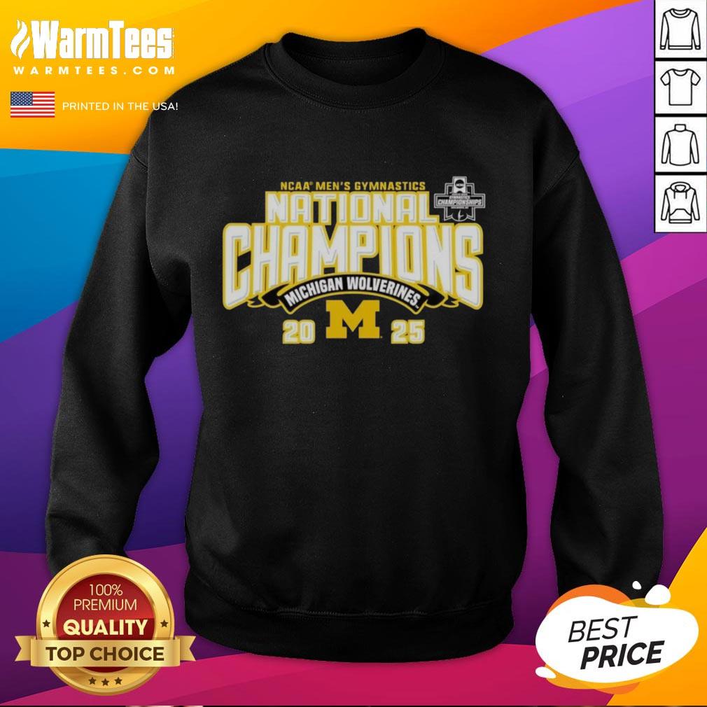 Top Michigan Wolverines 2025 NCAA Men's Gymnastics National Champions T-Shirt - Image 5