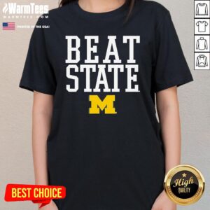 Alternative view of Top Michigan Wolverines Beat State Rally Call T-Shirt