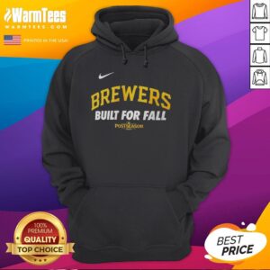Alternative view of Top Milwaukee Brewers Built For Fall 2025 MLB Postseason Nike Logo T-Shirt