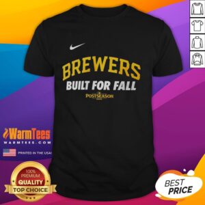 Top Milwaukee Brewers Built For Fall 2025 MLB Postseason Nike Logo T-Shirt