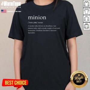 Alternative view of Top Minion Noun Definition T-Shirt