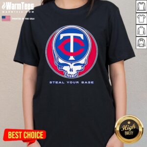 Alternative view of Top Minnesota Twins Grateful Dead Steal Your Base T-Shirt